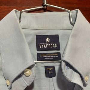 Stafford short sleeve wrinkle free oxford